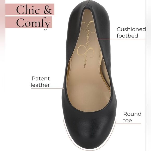 (S-4229) Jessica Simpson Women's Calie Pump Sz 9W - Picture 6 of 14